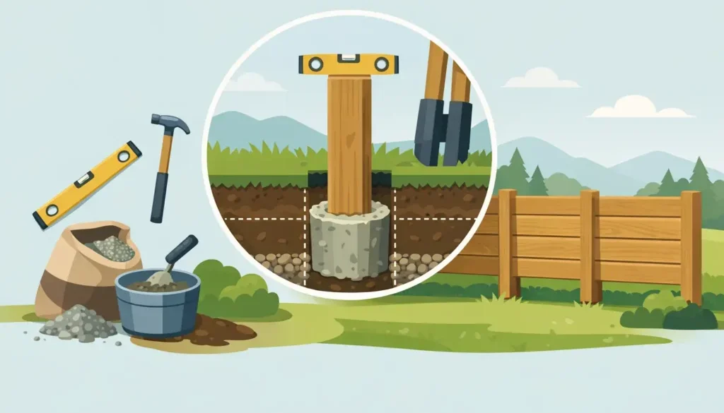 How to Install Post for Wood Fence Right