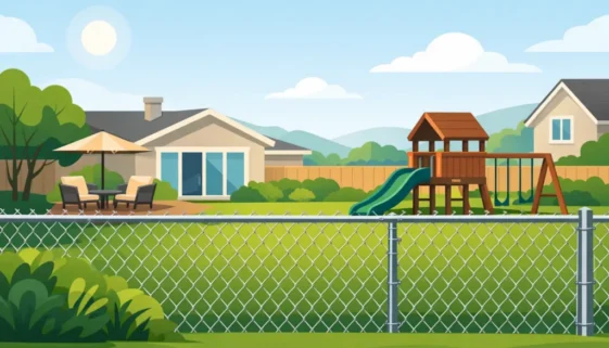 Chain Link Fence for Backyard Homes