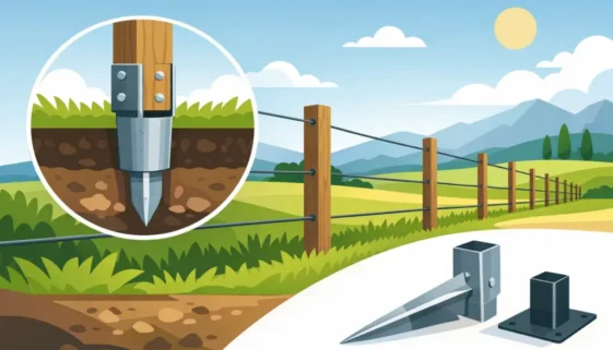 Fence Post Anchors for Stronger Fence Lines